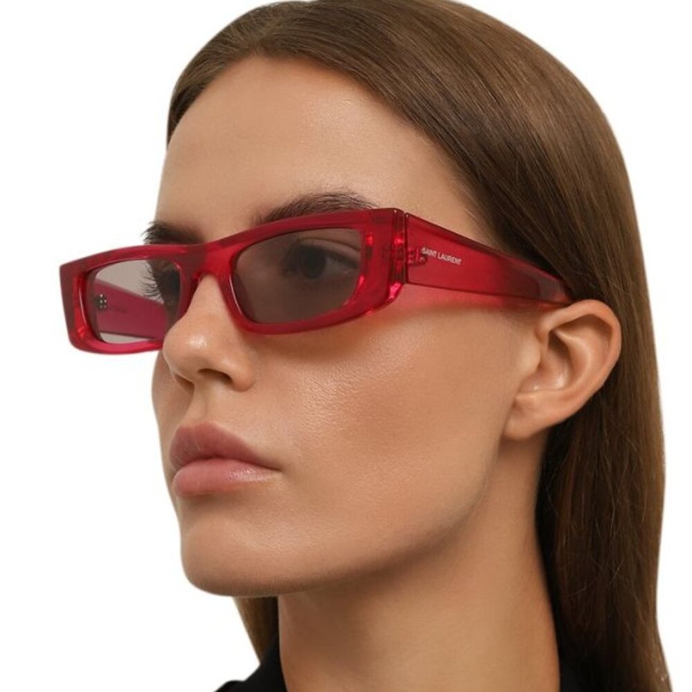 NWT SAINT LAURENT PINK WOMEN SUNGLASSES - Picture 1 of 5